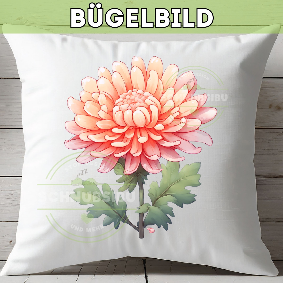 Bügelbild Blume